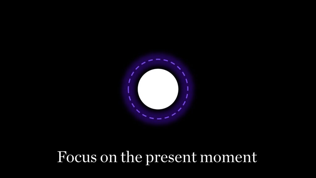 Focus on the present moment